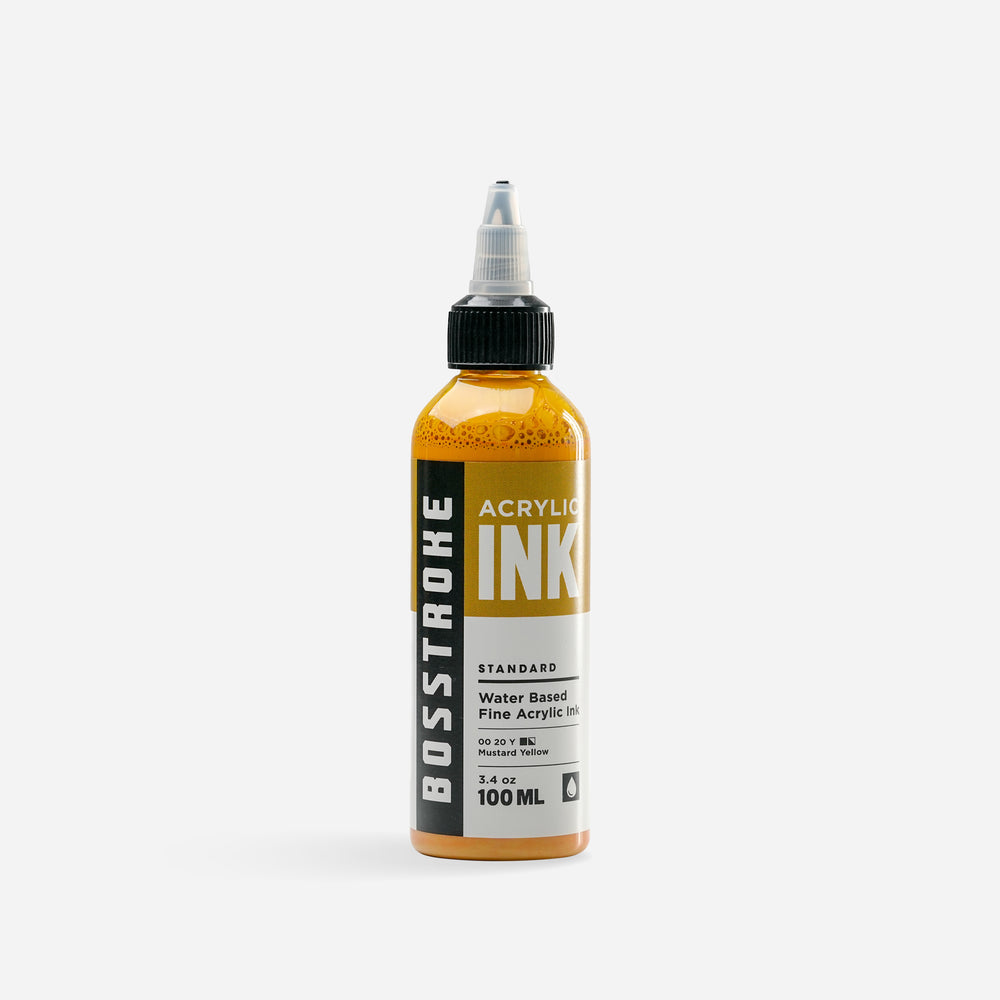 Acrylic Ink 100ml - Mustard Yellow