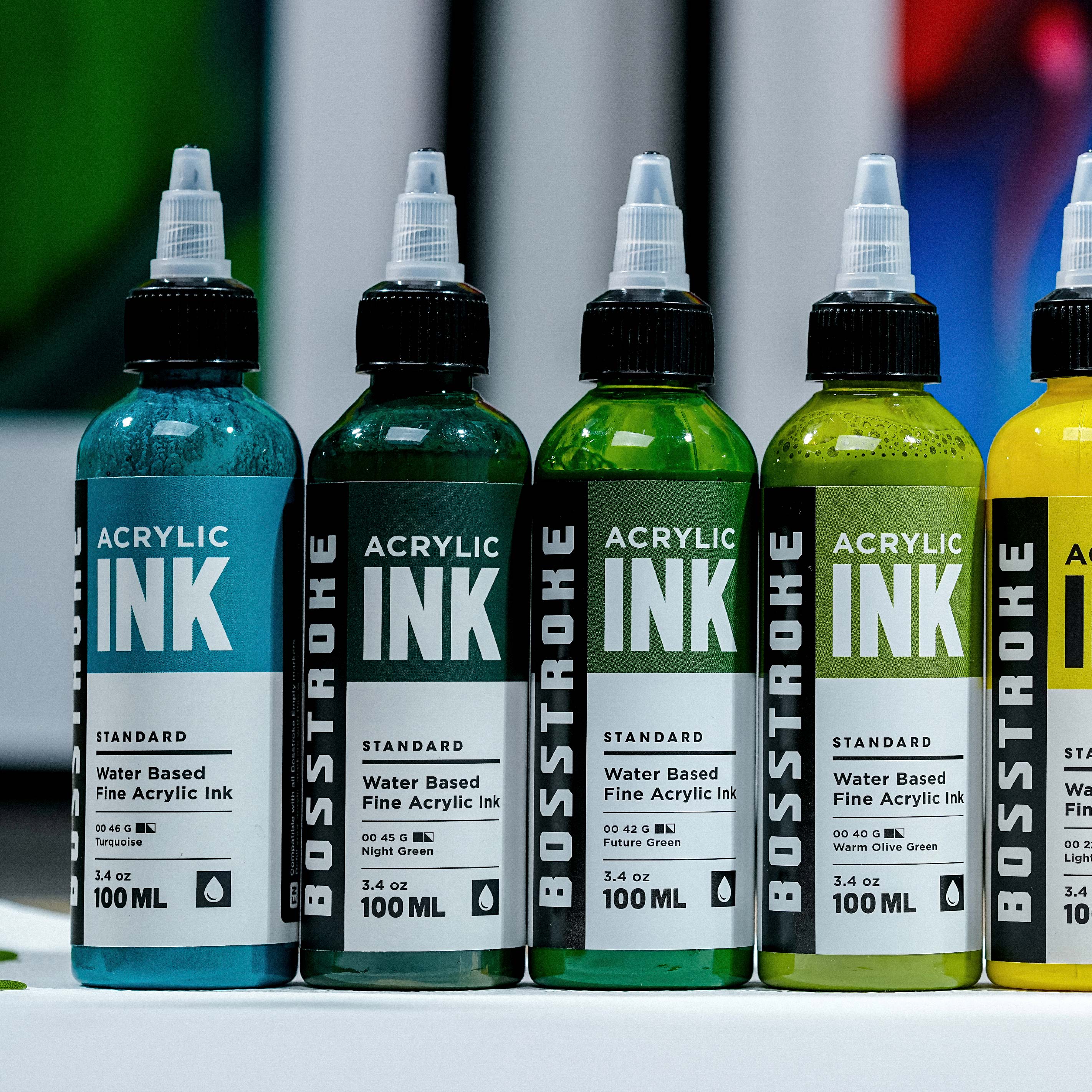 Acrylic Ink 100ml - Warm Olive Green